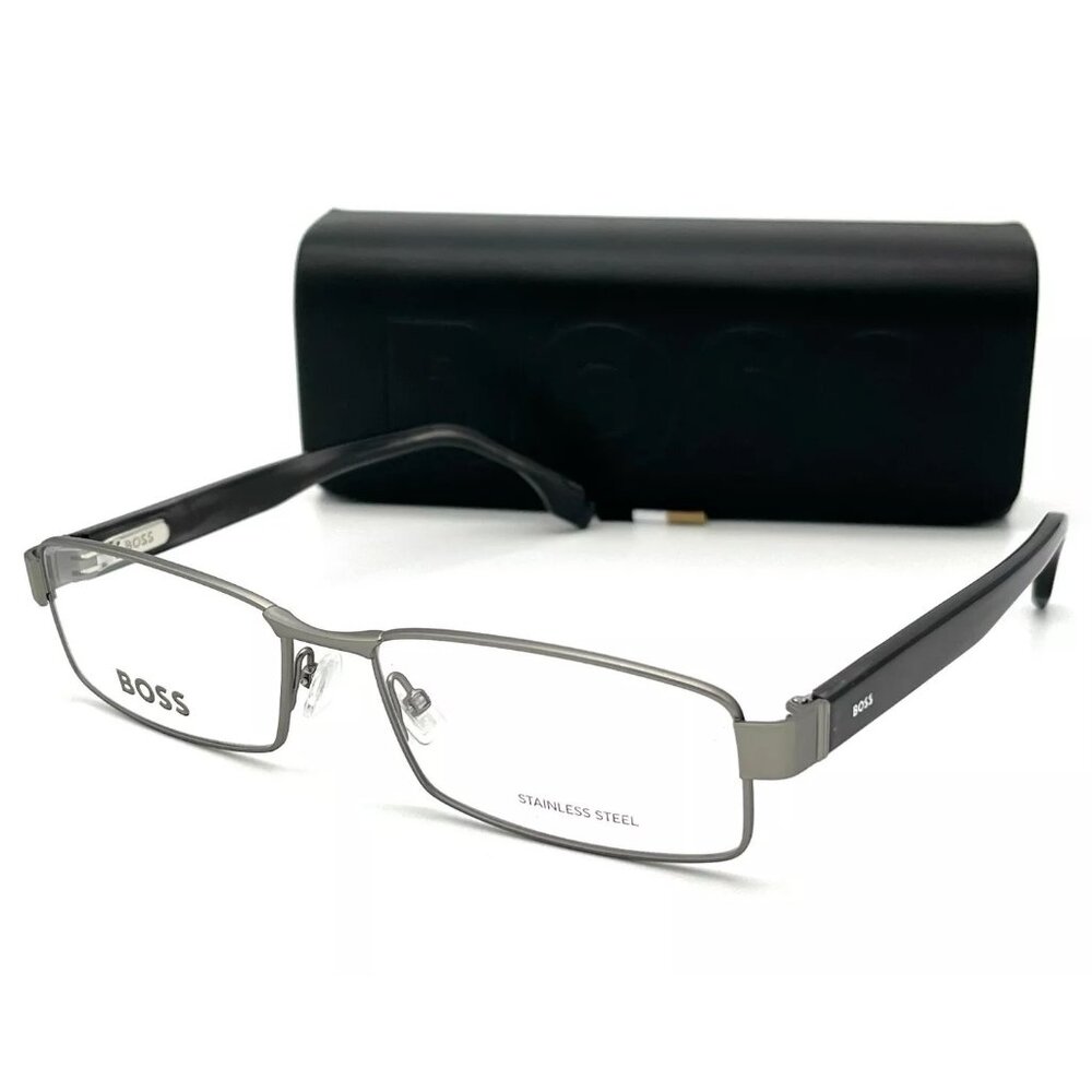 HUGO BOSS 1519 Matte Ruthenium / Demo Lens 56mm Eyeglasses